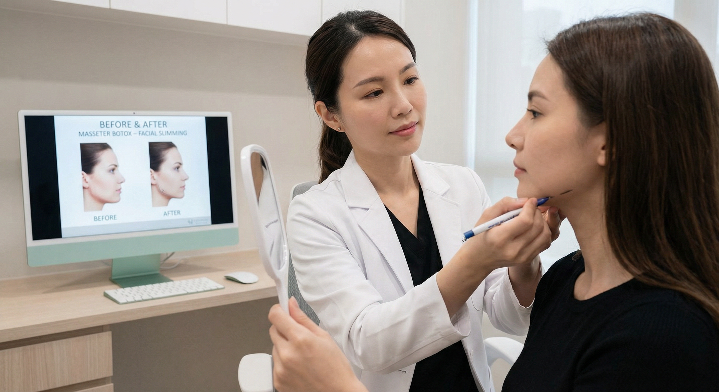 Botox no masseter para bruxismo e afinamento facial