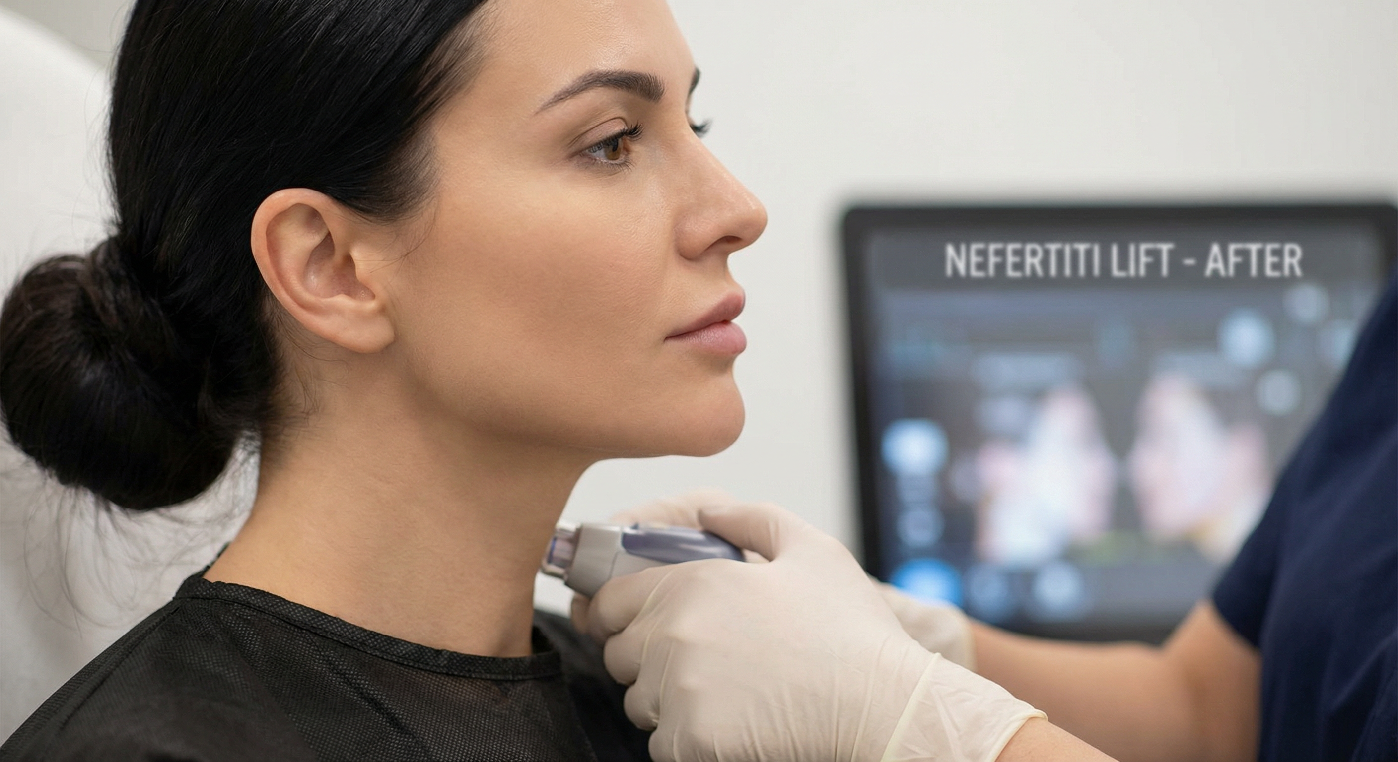 Botox Nefertiti para contorno do pescoço e mandíbula
