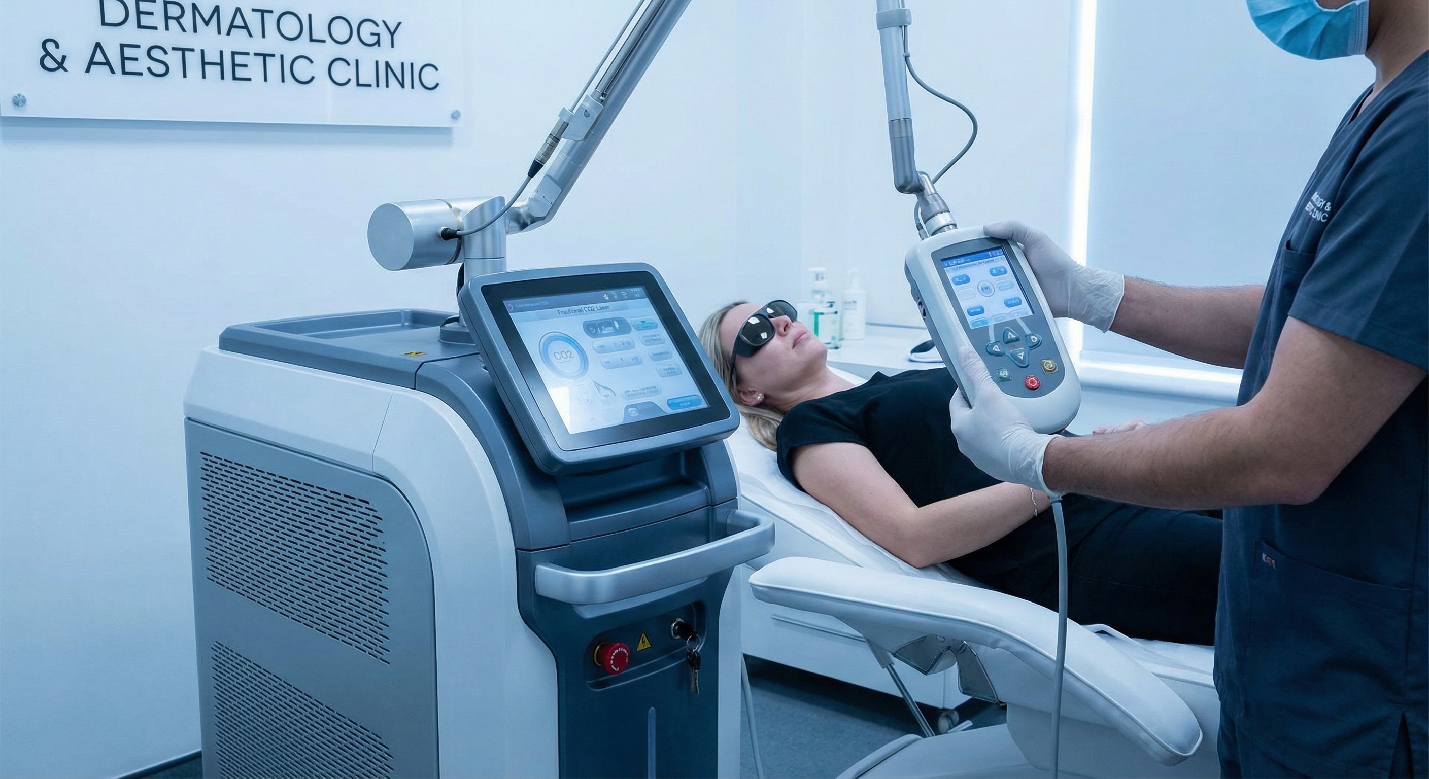 Laser CO2 fracionado para renovação da pele