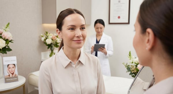 Botox feminino para suavizar linhas de expressão com naturalidade