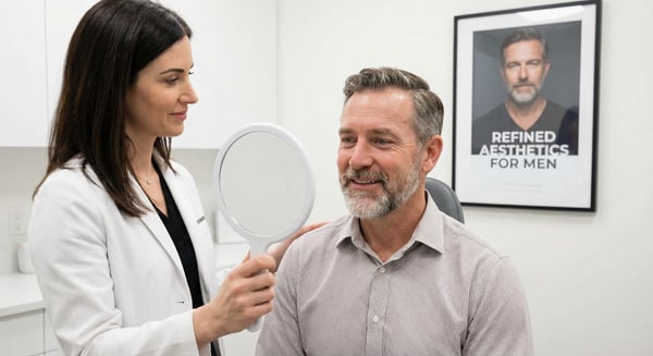 Botox masculino para linhas de expressão com resultado natural