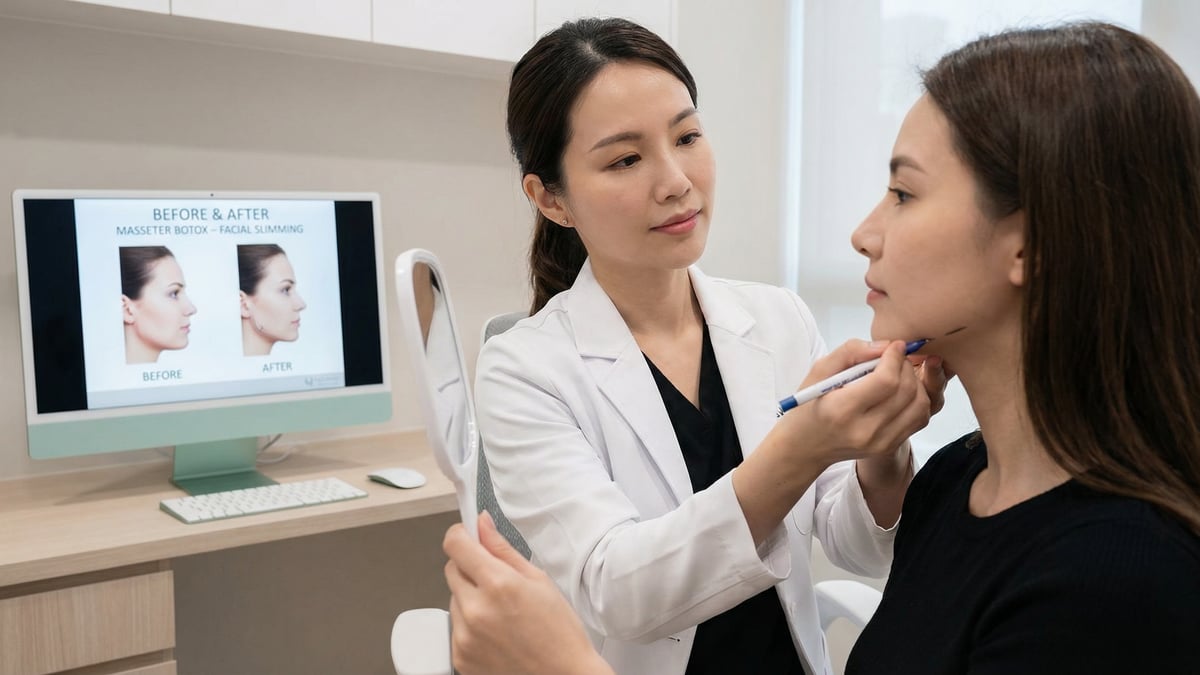 Botox no masseter para bruxismo e afinamento facial