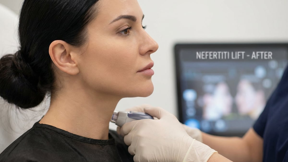 Botox Nefertiti para contorno do pescoço e mandíbula