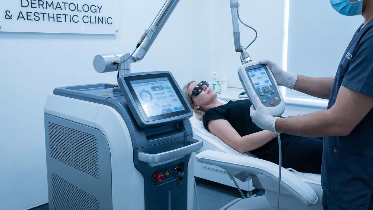 Laser CO2 fracionado para renovação da pele