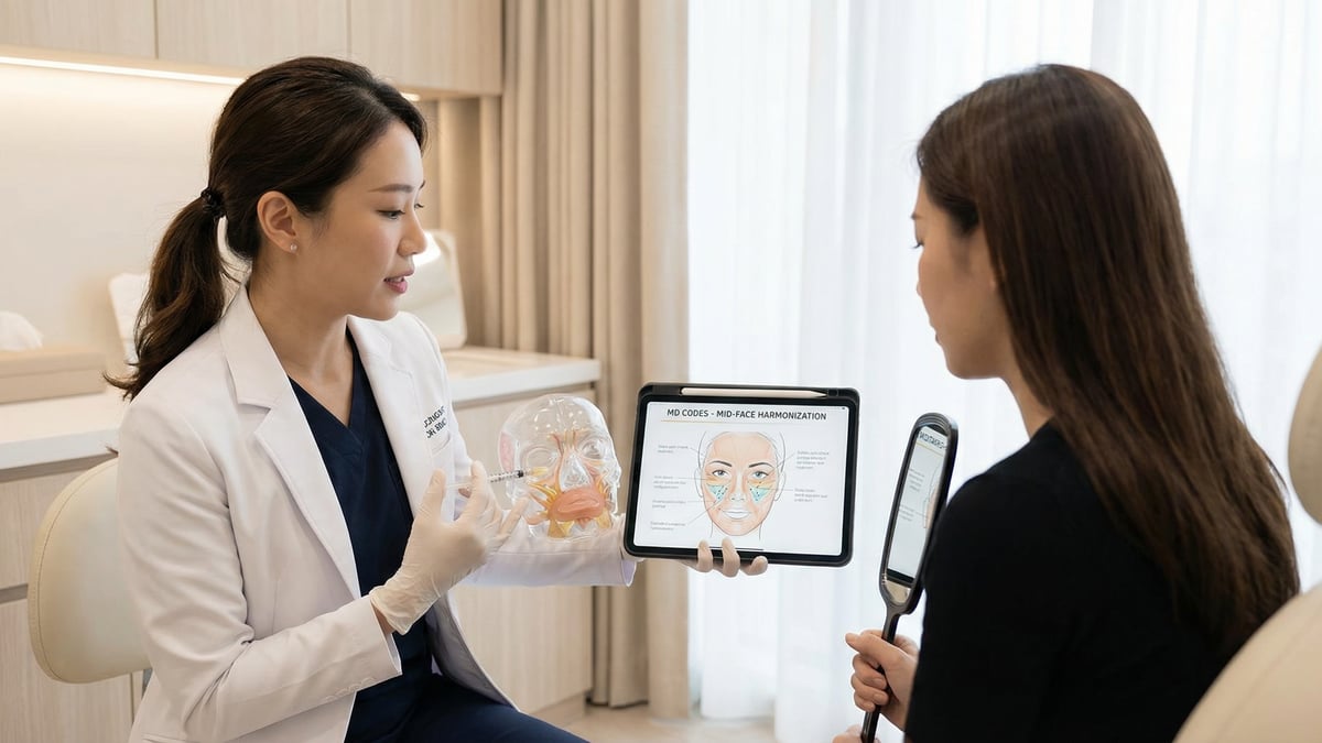 MD Codes para 1/3 médio do rosto